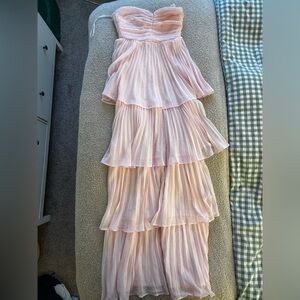 Lulus Seriously Sensational Dress in Light Pink